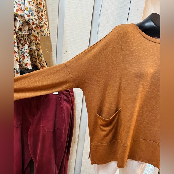 Caramel Dolman Sleeve Top by Andree - Picture 2 of 4